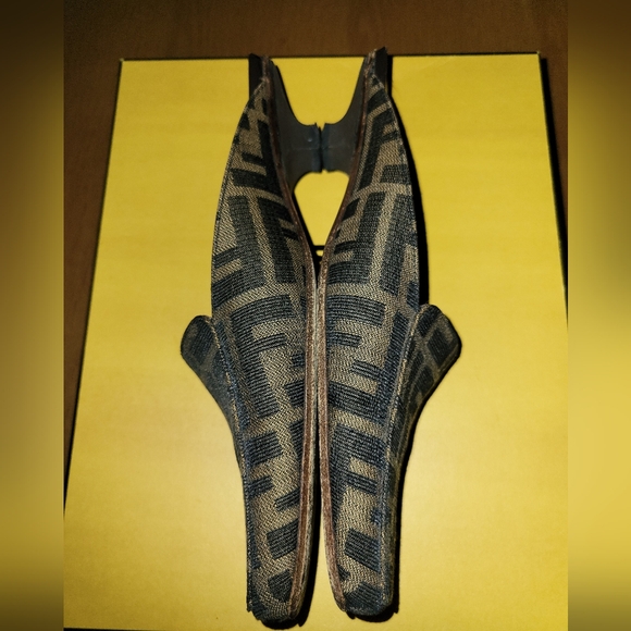 FENDI Zucca Mules w kitten heels, EU 37 - Picture 6 of 10